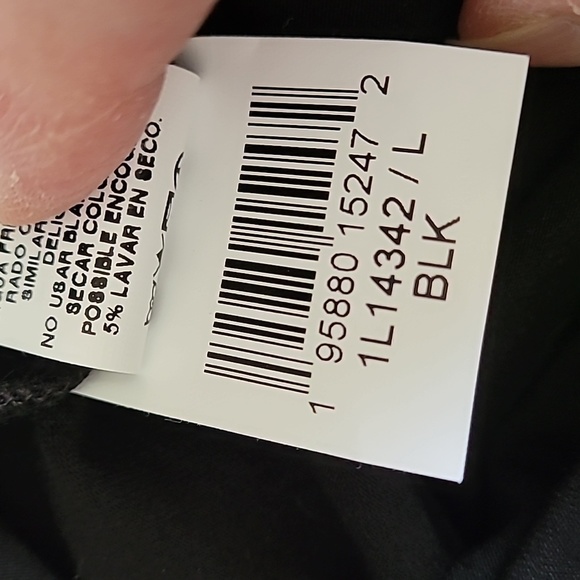 Karen Kane NWT BLACK Faux wrap midi dress. Size Large - Picture 10 of 10